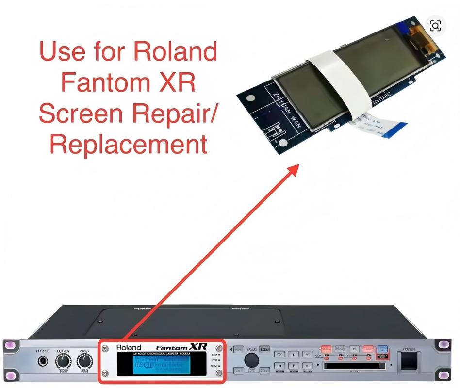 New Roland Fantom XR Screen Oled Lcd Display Replacement/Repair