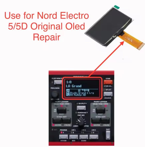 New Nord Piano 3/4/5 Original Screen OLED Lcd Display Repair/Replacement